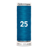 Gutermann garen | 200m | 25 licht petrol naaigaren GM - 200 - 25 - LICHT - PETROL 4008015026523